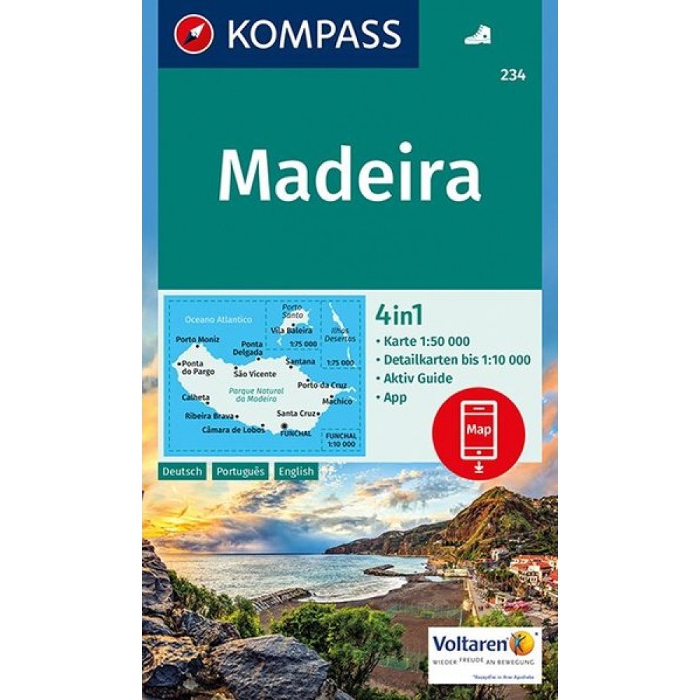 234 Madeira Kompass Wanderkarte